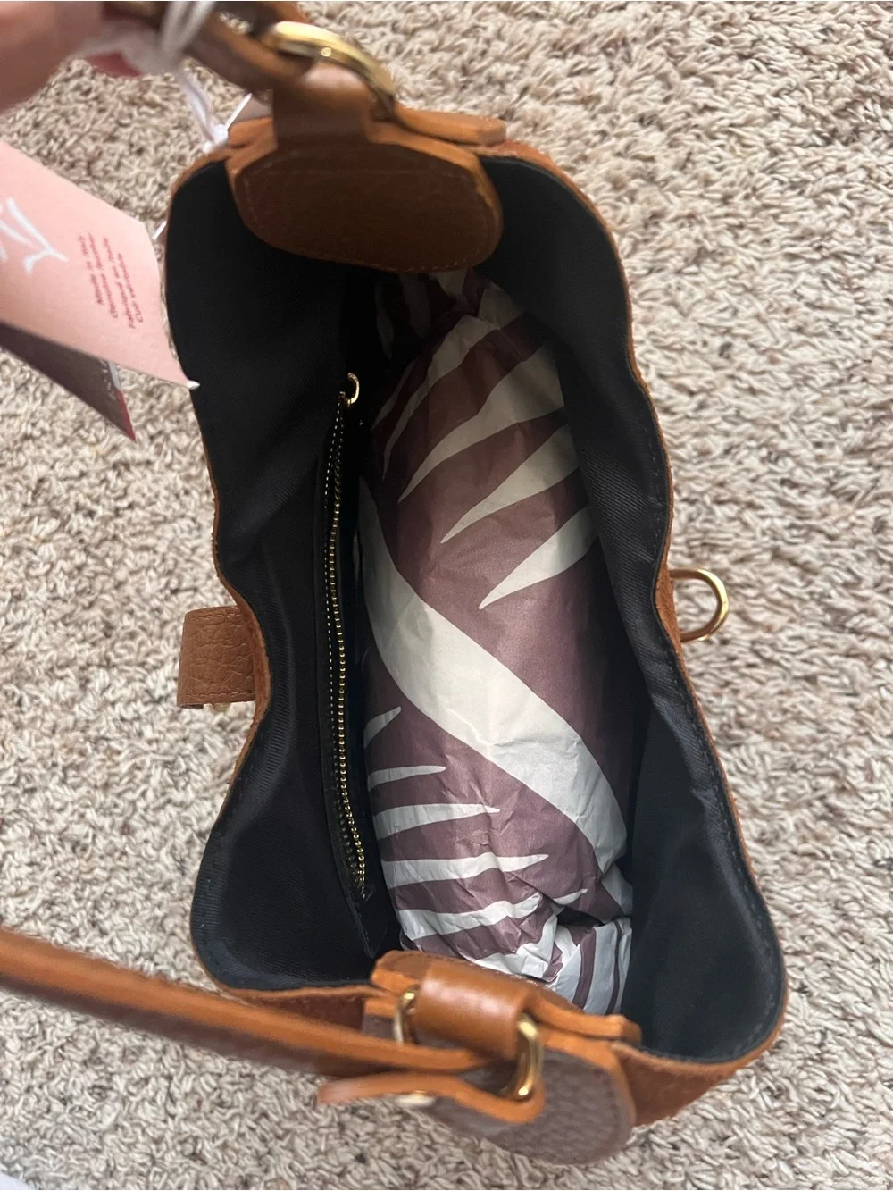 Isadora Norina Italian Suede Leather Hobo Shoulder Bag